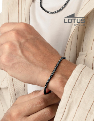 LOTUS STYLE MEN'S STAINLESS STEEL BRACELET